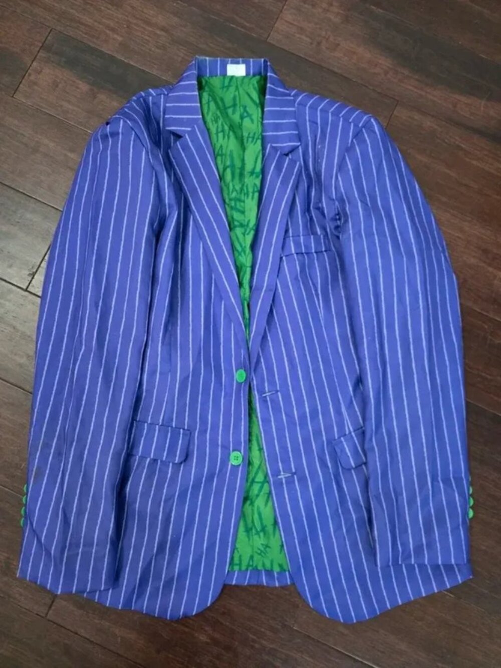 Spirit Joker Size Medium Adults Purple Jacket